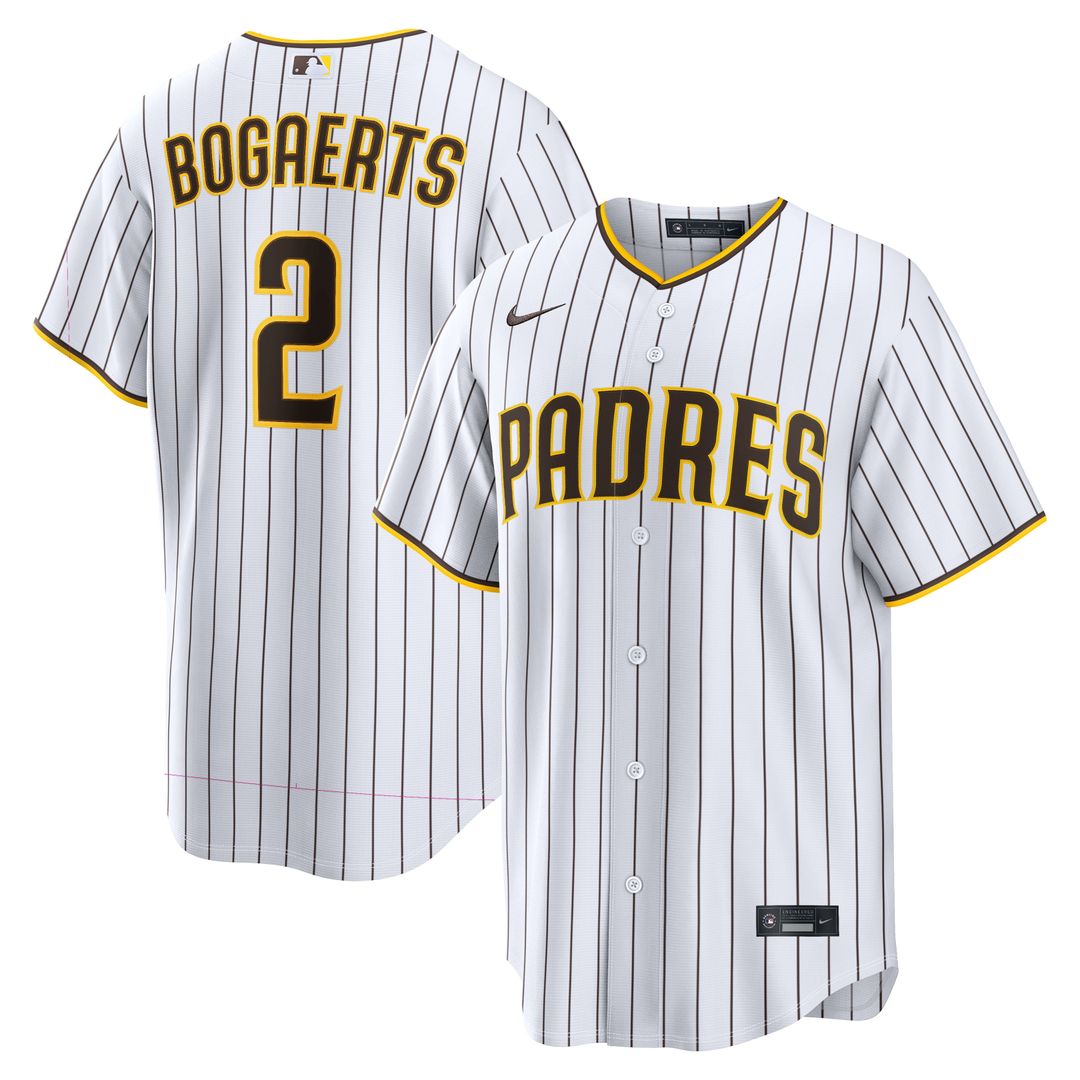 Men's San Diego Padres Xander Bogaerts White Home Replica MLB Baseball Jersey - view 1