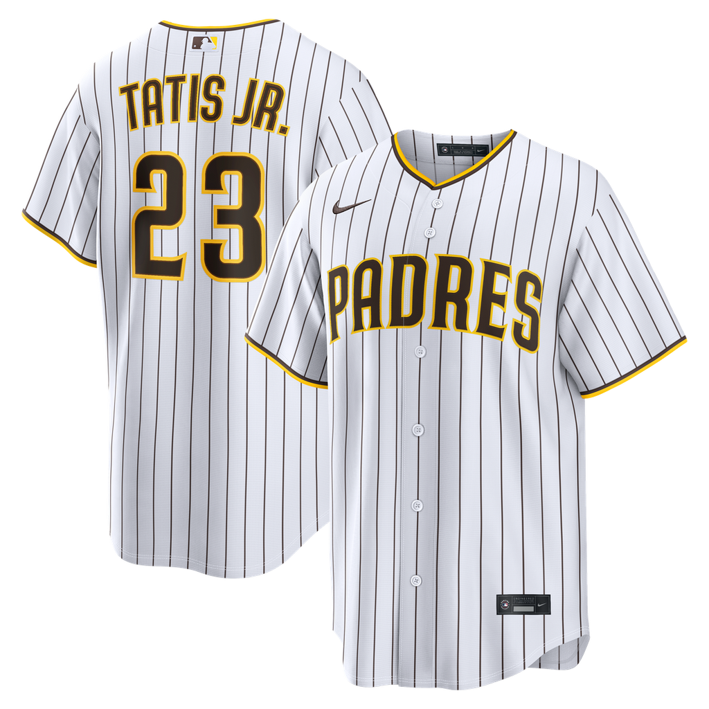 Men's San Diego Padres Fernando Tatis Jr. White Home Replica MLB Baseball Jersey - view 1