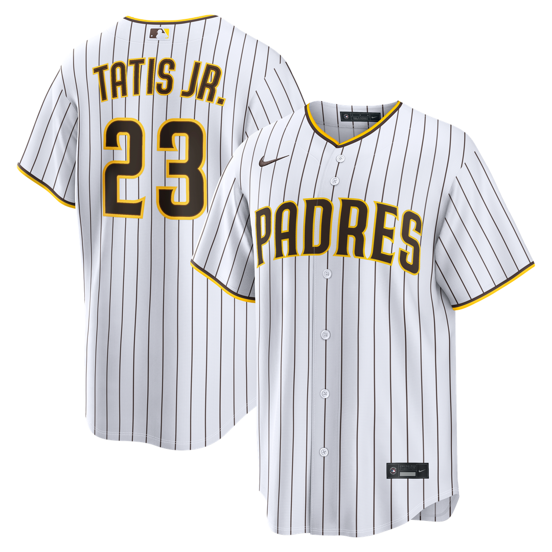 Men's San Diego Padres Fernando Tatis Jr. White Home Replica MLB Baseball Jersey - view 1