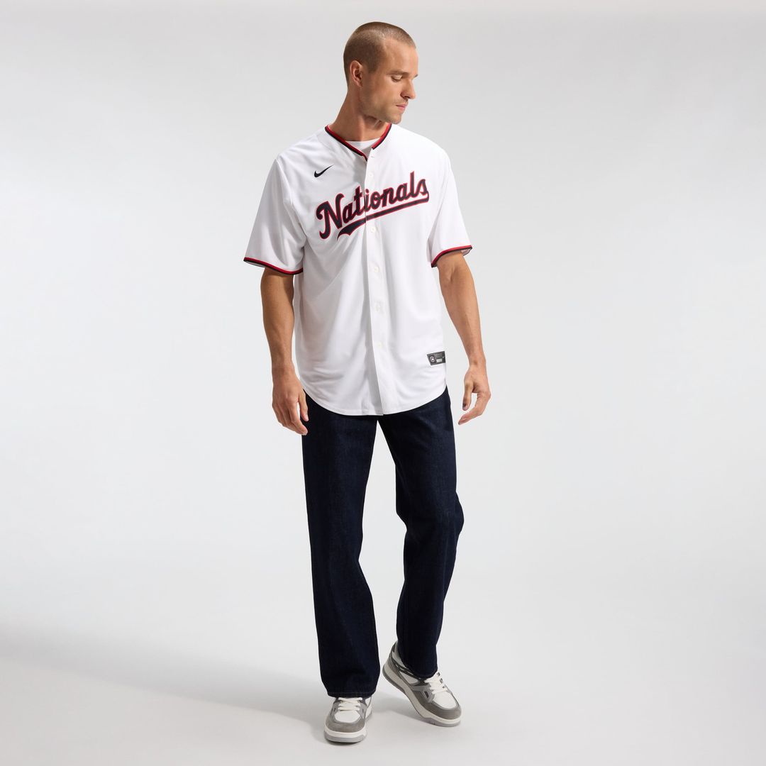 Men's Washington Nationals CJ Abrams White Home Replica MLB Baseball Jersey - view 5