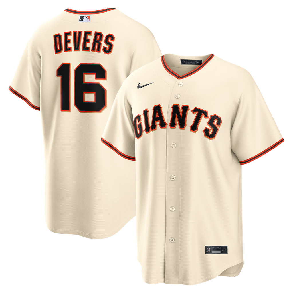 Men's San Francisco Giants Rafael Devers Cream Home Replica MLB Baseball Jersey - view 1