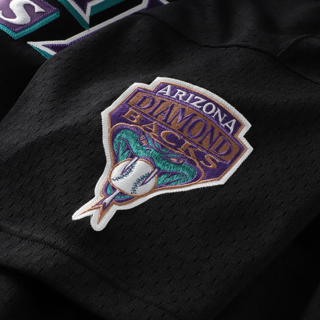 Men's Arizona Diamondbacks Randy Johnson Black Big & Tall Cooperstown Mesh Batting Practice MLB Baseball Jersey - view 6
