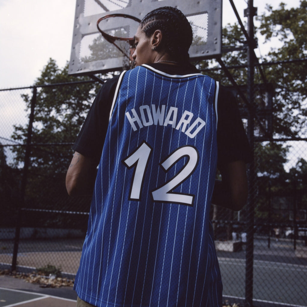 Men's Dwight Howard Blue Orlando Magic 2004/05 Hardwood Classics Hall of Fame Swingman NBA Basketball Jersey - view 11