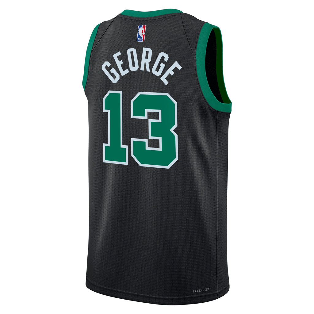 Unisex Paul George Boston Celtics Statement Edition Swingman NBA Basketball Jersey - Black - view 4