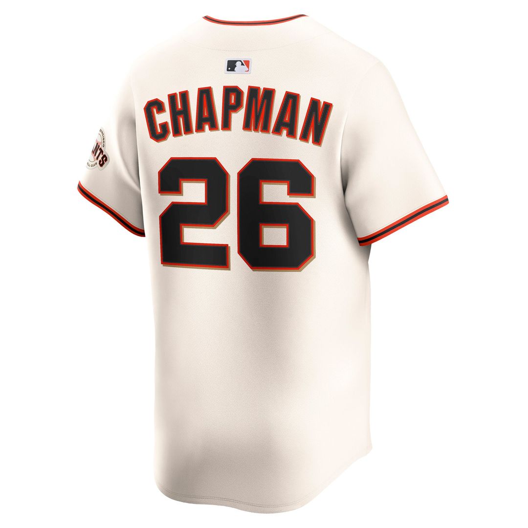 Men's San Francisco Giants Matt Chapman Cream Home Limited MLB Baseball Jersey - view 3