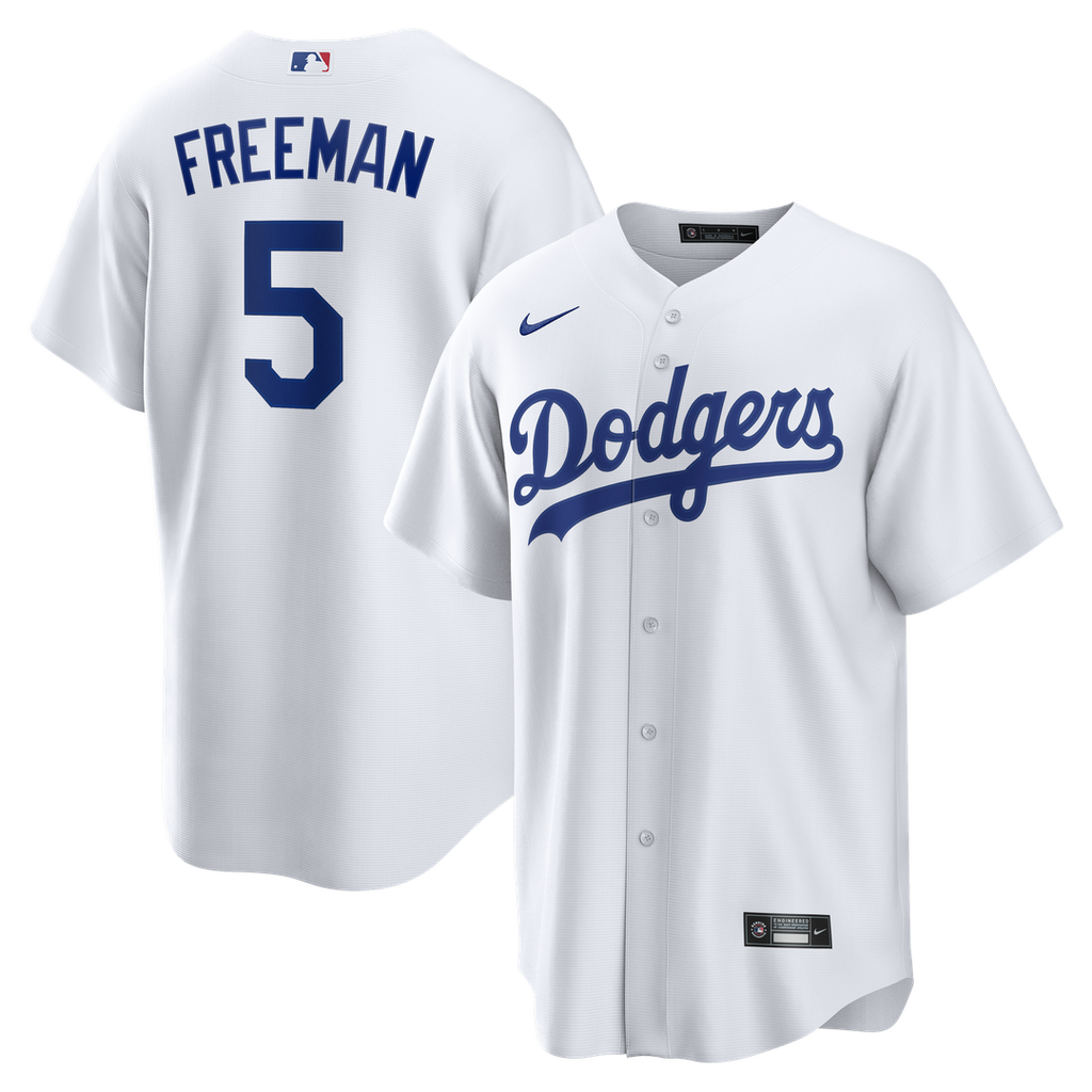 Men's Los Angeles Dodgers Freddie Freeman White Home Replica MLB Baseball Jersey - view 1
