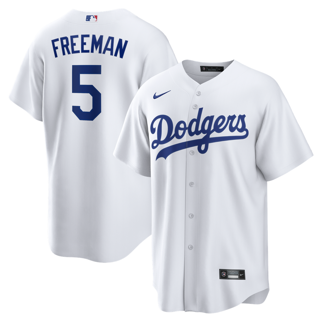 Men's Los Angeles Dodgers Freddie Freeman White Home Replica MLB Baseball Jersey - view 1