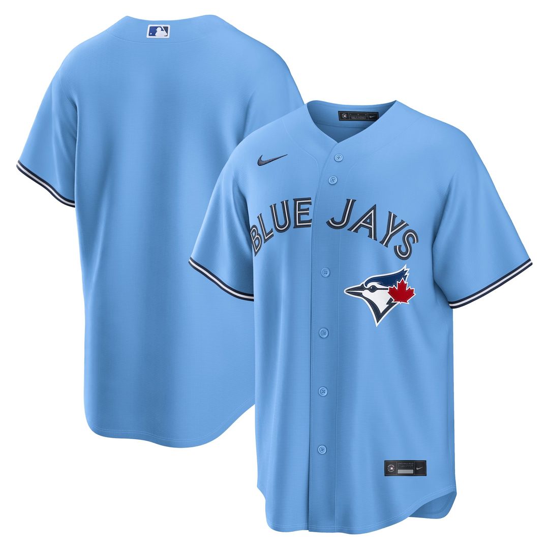 Men's Toronto Blue Jays Powder Blue Alternate Replica MLB Baseball Jersey - view 1