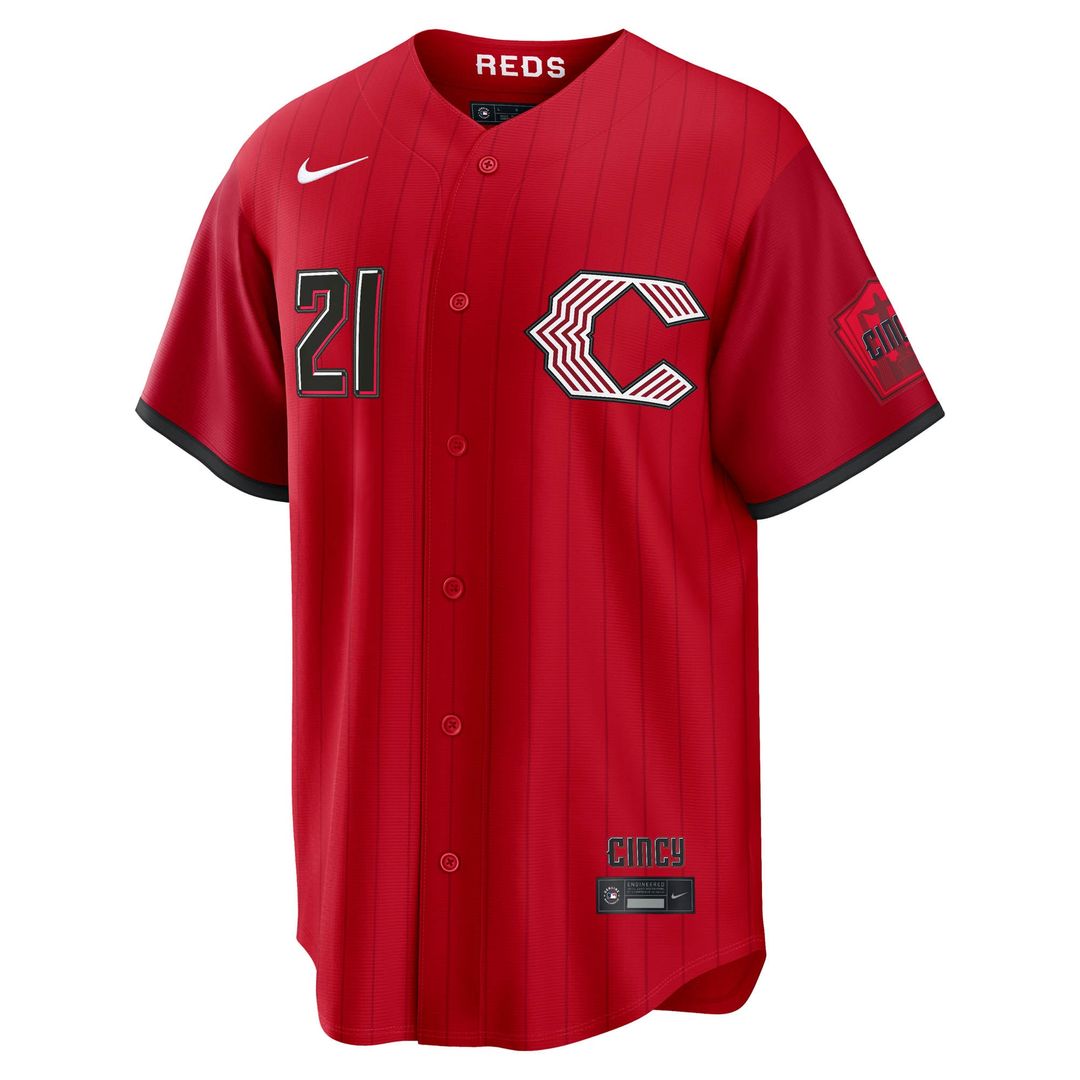 Men's Cincinnati Reds Hunter Greene Red 2026 City Connect Stadium MLB Baseball Jersey - view 2