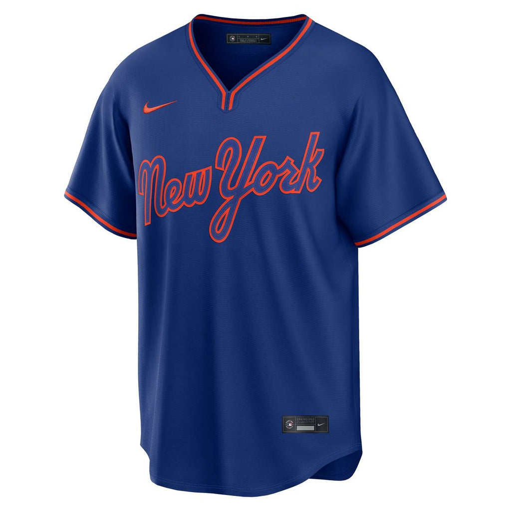 Men's New York Mets Francisco Lindor Royal Alternate Replica MLB Baseball Jersey - view 5
