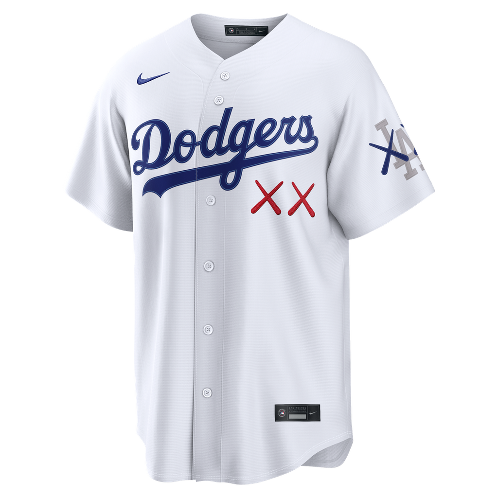 Men's Los Angeles Dodgers White Stadium MLB Baseball Jersey - view 2