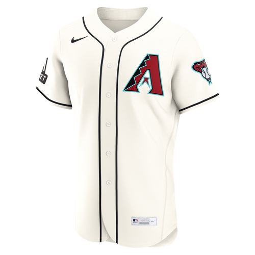 Men's Arizona Diamondbacks Ketel Marte Cream Home Sponsor Patch MLB Baseball Jersey - view 2