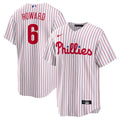 Men's Philadelphia Phillies Ryan Howard White Replica MLB Baseball Jersey - view 1