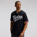 Men's Minnesota Twins Navy Alternate Replica MLB Baseball Jersey - view 14