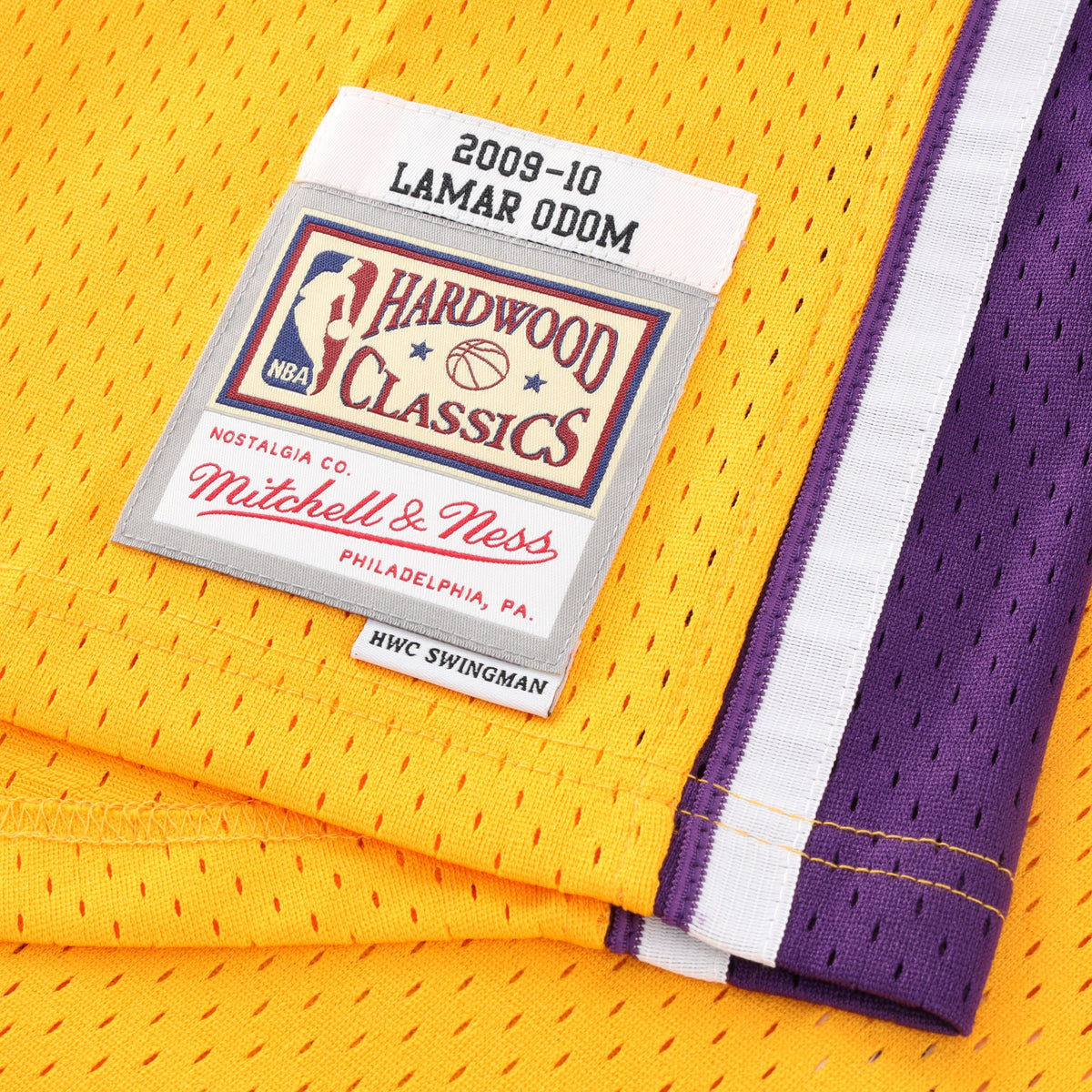 Men's Los Angeles Lakers NBA Swingman Jersey - Lamar Odom - view 6