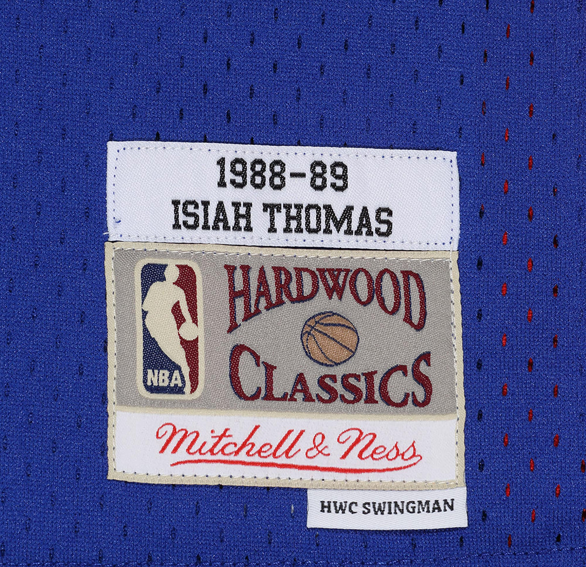 Men's Detroit Pistons Swingman NBA Basketball Jersey Road Isiah Thomas 1988-89 - view 5