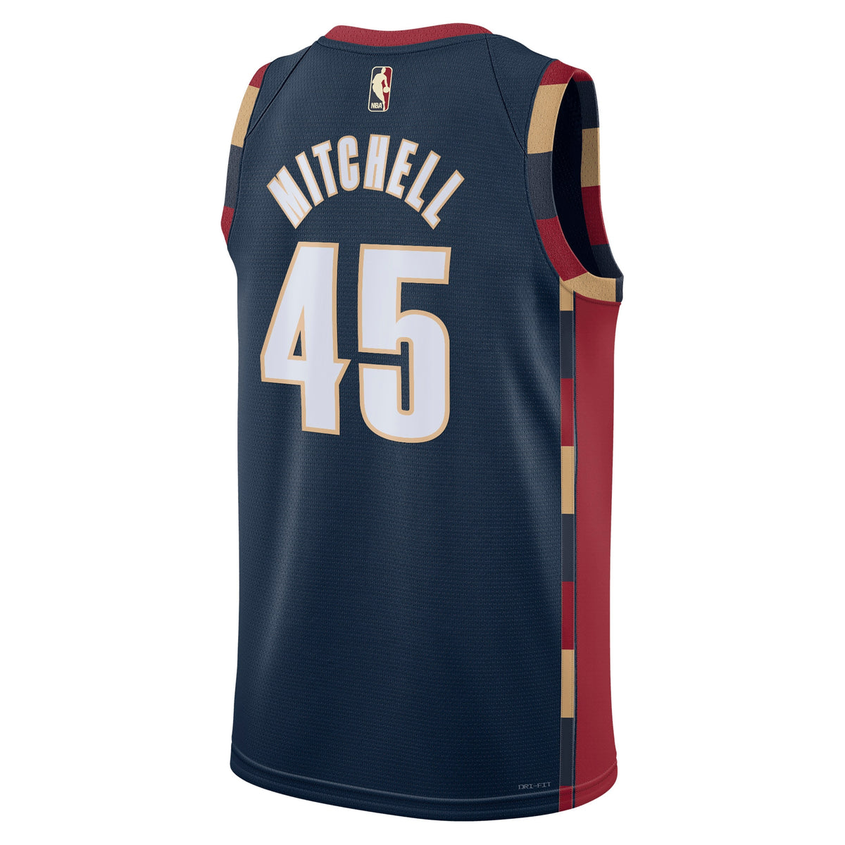 Unisex Donovan Mitchell Cleveland Cavaliers Classic Edition NBA Basketball Jersey - Navy - view 4