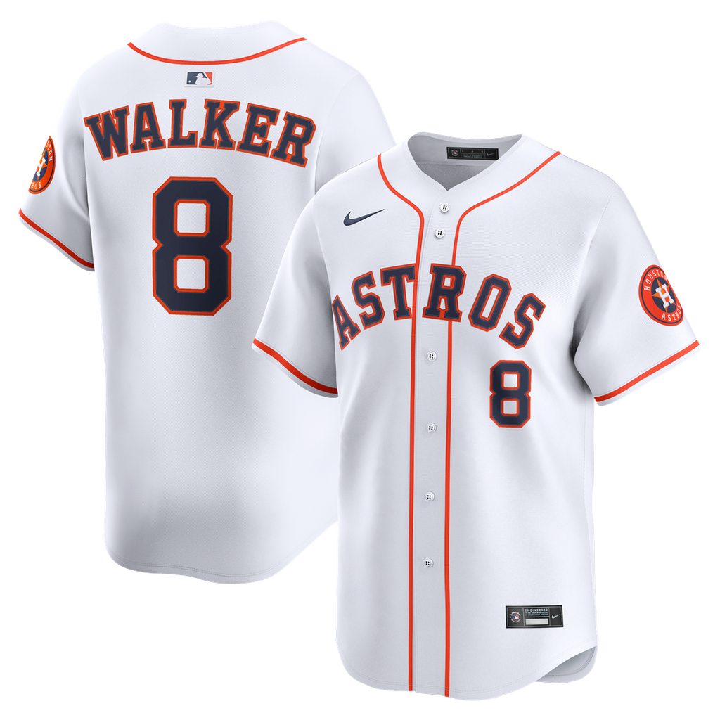 Men's Houston Astros Christian Walker White Home Limited MLB Baseball Jersey - view 1