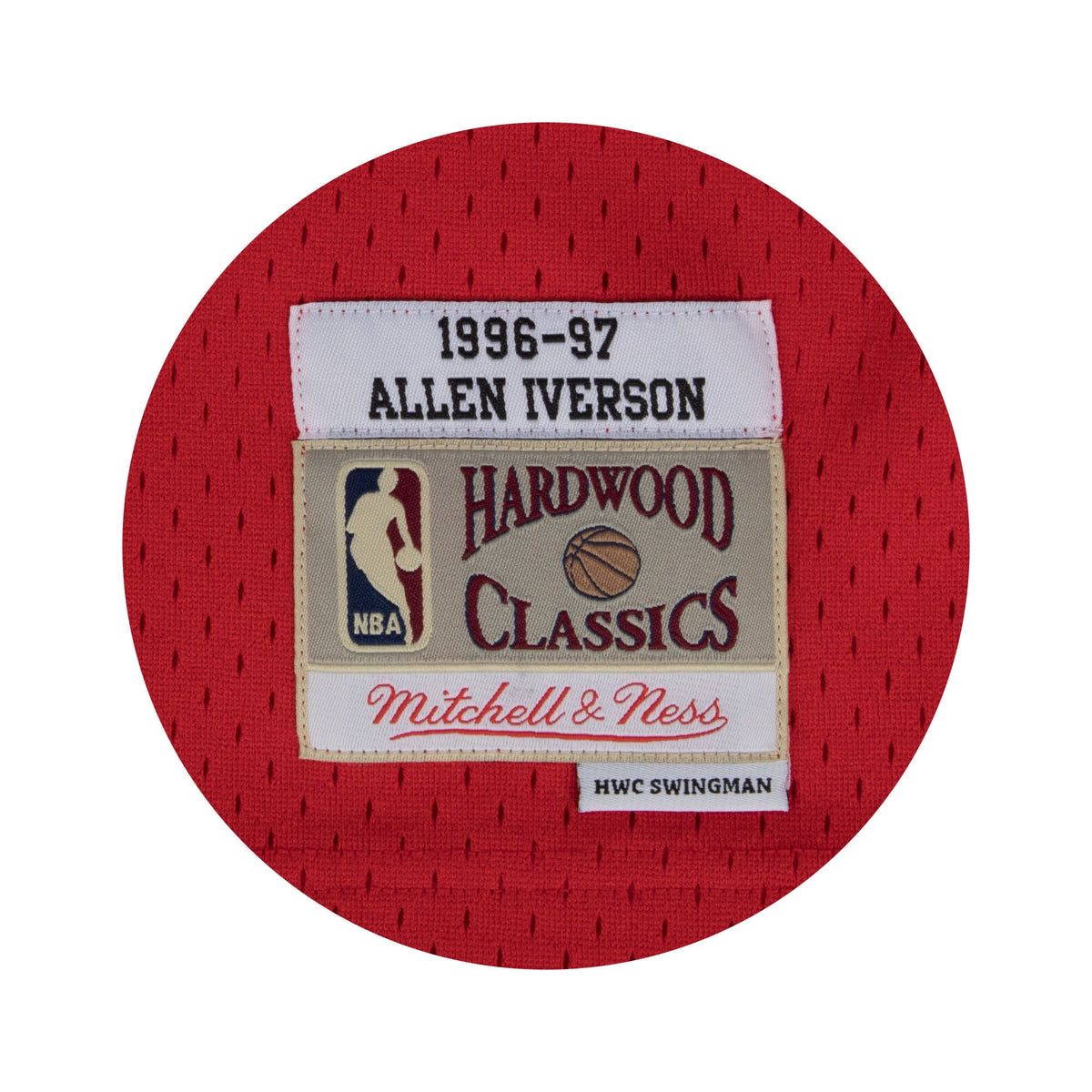 Men's Philadelphia 76ers Swingman NBA Basketball Jersey Road Allen Iverson 1996-97 - view 4