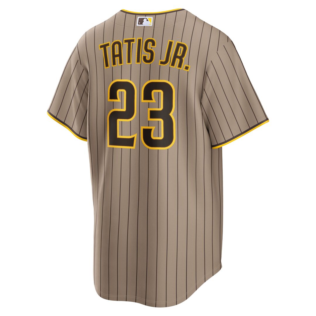Men's San Diego Padres Fernando Tatis Jr. Sand Alternate Replica MLB Baseball Jersey - view 3