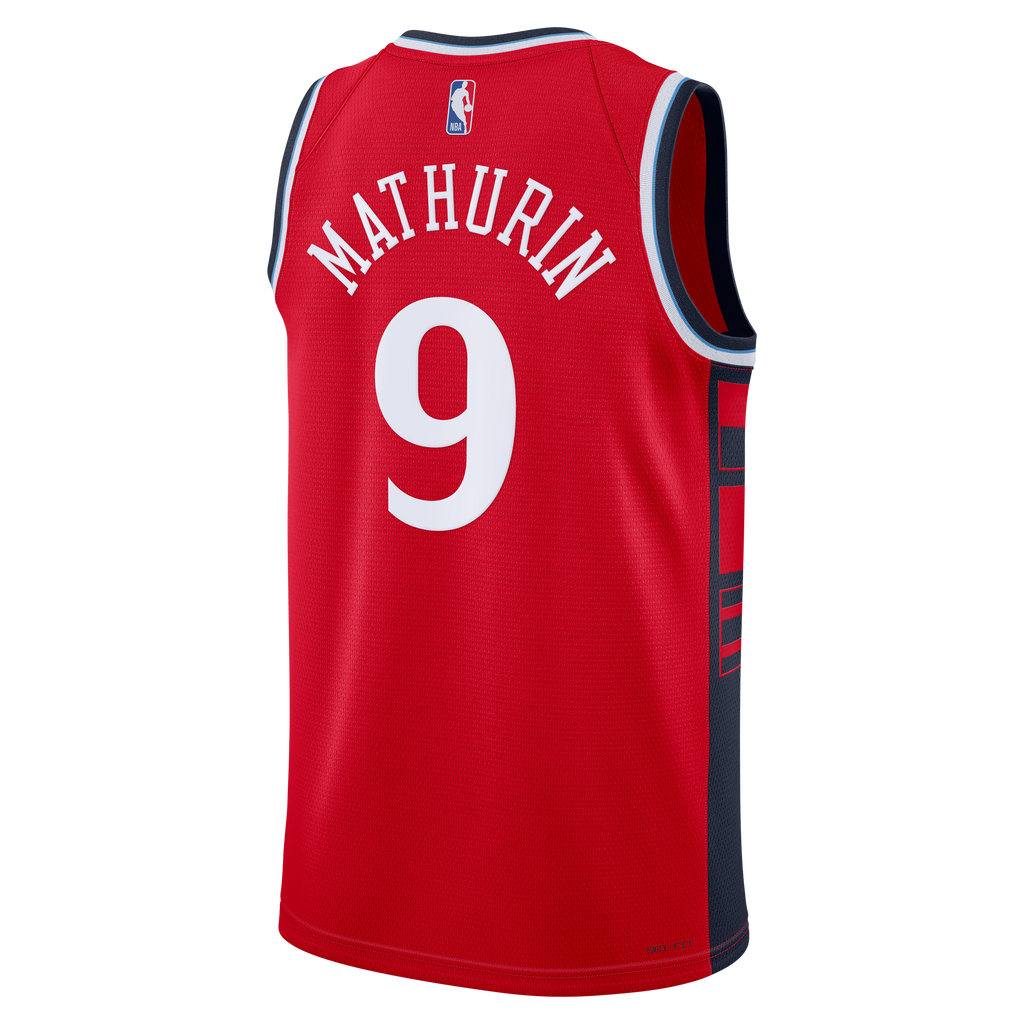 Men's Bennedict Mathurin LA Clippers Statement Edition Swingman NBA Basketball Jersey - Red - view 4