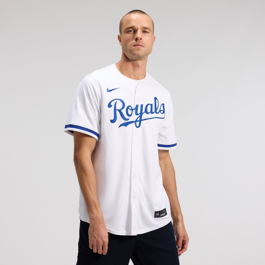 Men's Kansas City Royals White Home Limited MLB Baseball Jersey - view 1
