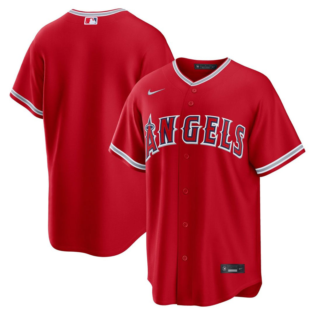 Men's Los Angeles Angels Red Alternate Replica MLB Baseball Jersey - view 1
