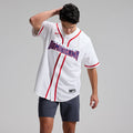 Men's Dominican Republic Baseball White 2026 World Baseball Classic Home Stadium MLB Baseball Jersey - view 1