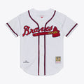 Men's Atlanta Braves Andruw Jones White 2005 MLB Baseball Jersey - view 1
