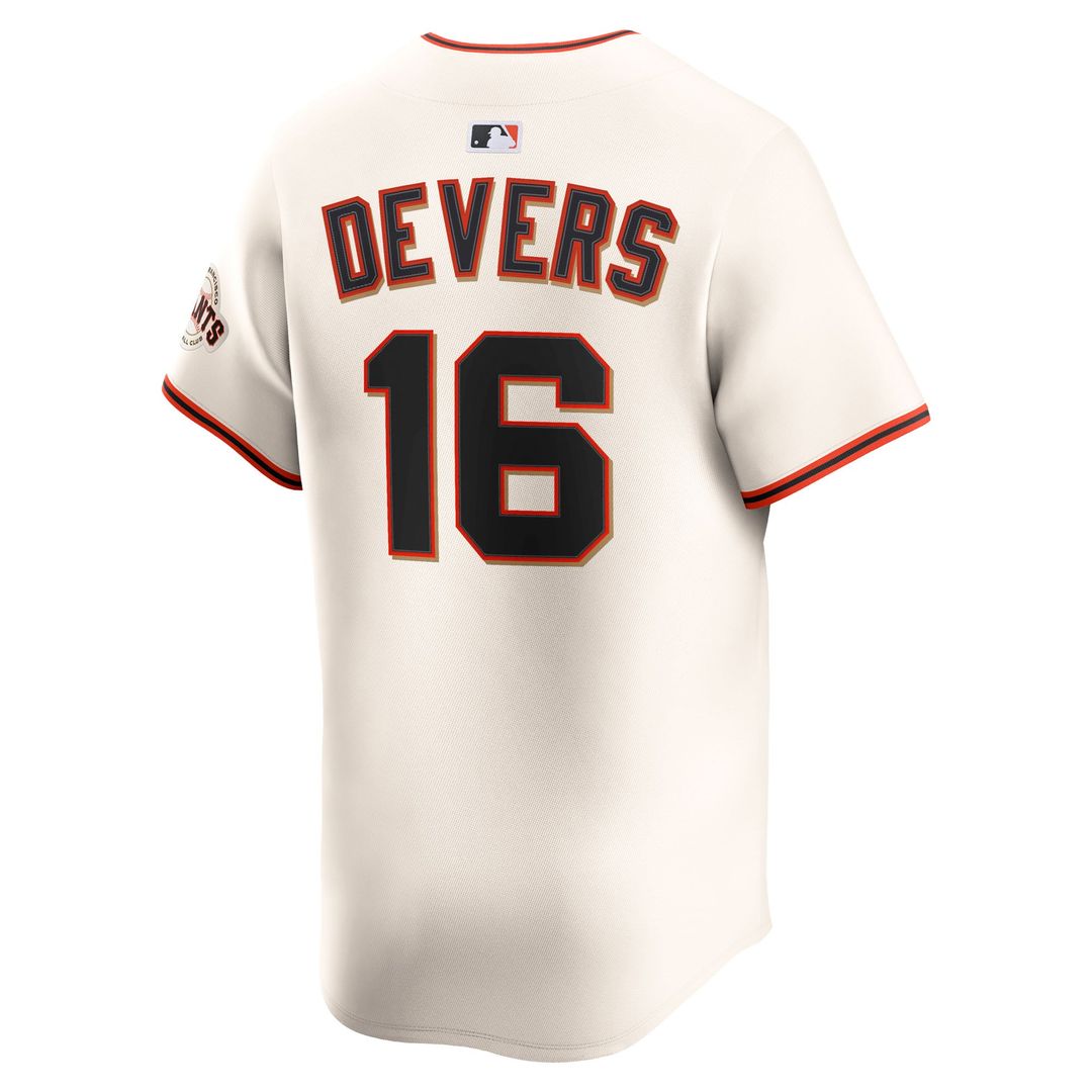 Men's San Francisco Giants Rafael Devers Cream Home Limited MLB Baseball Jersey - view 3