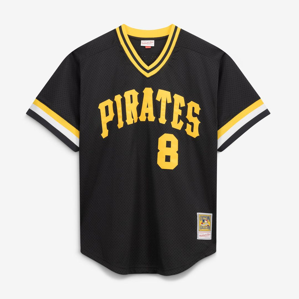 Men's Pittsburgh Pirates Willie Stargell Black Cooperstown Collection Big & Tall Mesh Batting Practice MLB Baseball Jersey - view 2