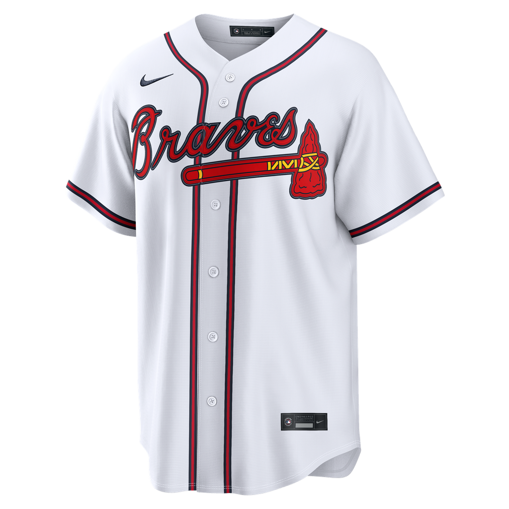 Men's Atlanta Braves Drake Baldwin White Home Replica MLB Baseball Jersey - view 2
