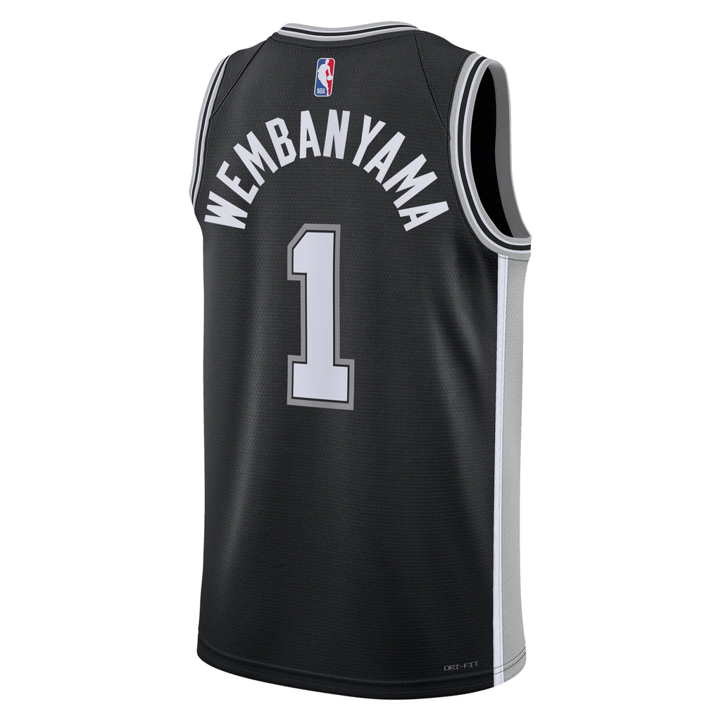 Men's San Antonio Spurs Icon Swingman NBA Basketball Jersey - Victor Wembanyama - view 4