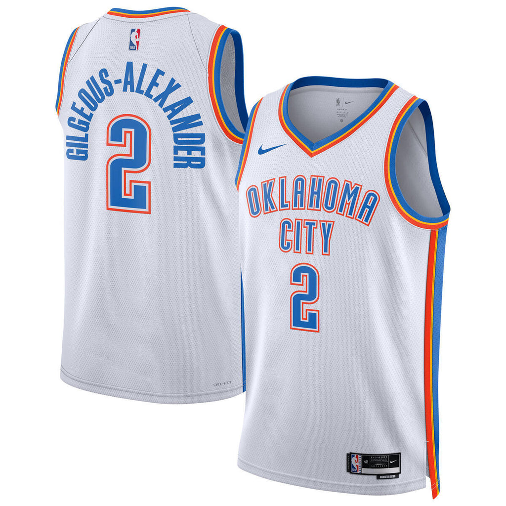 Unisex Oklahoma City Thunder Association Swingman NBA Basketball Jersey - Gilgeous-Alexander - view 1