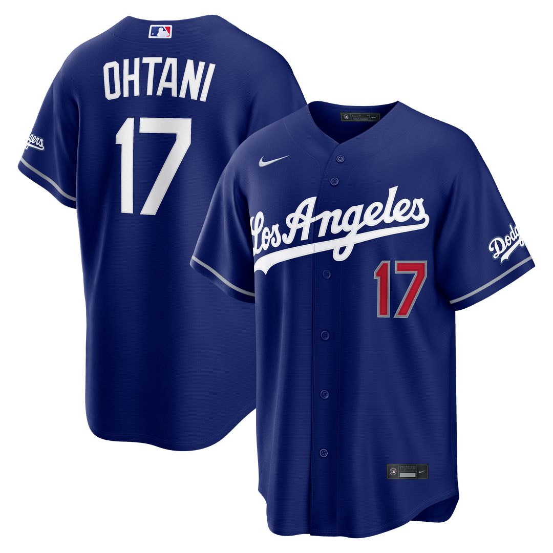 Men's Los Angeles Dodgers Shohei Ohtani Royal Alternate Stadium MLB Baseball Jersey - view 1