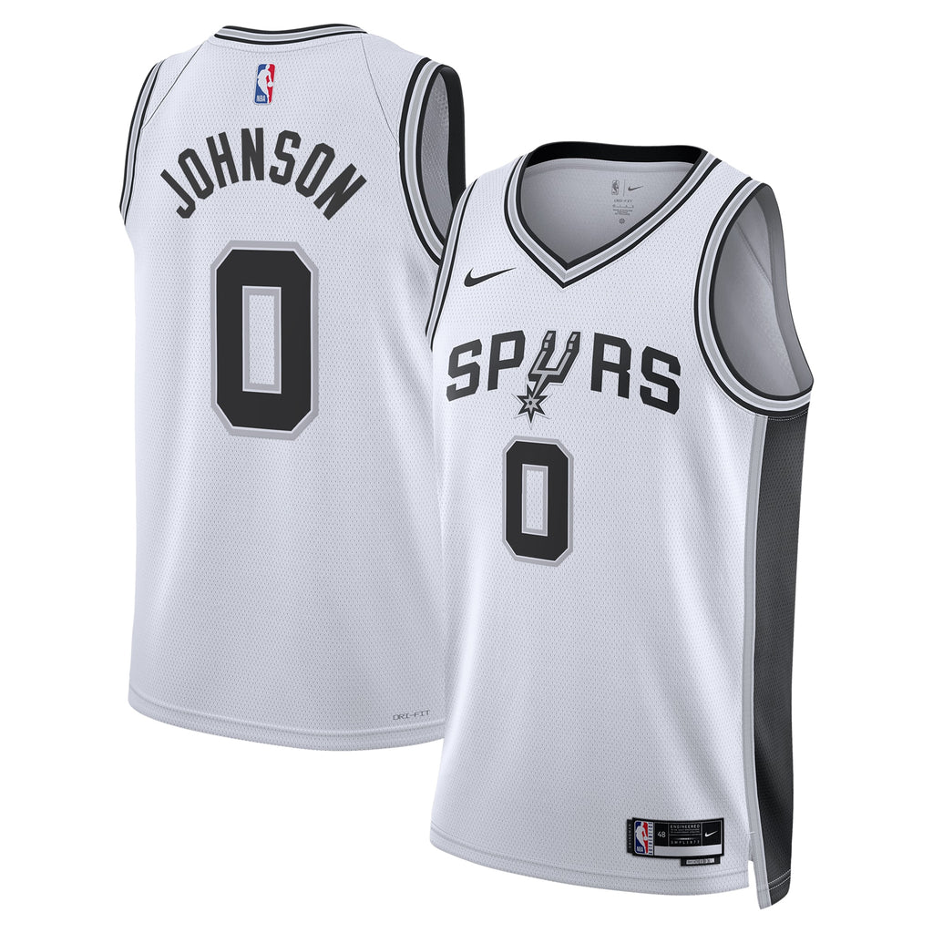 Unisex Keldon Johnson San Antonio Spurs Association Edition Swingman NBA Basketball Jersey - White - view 1