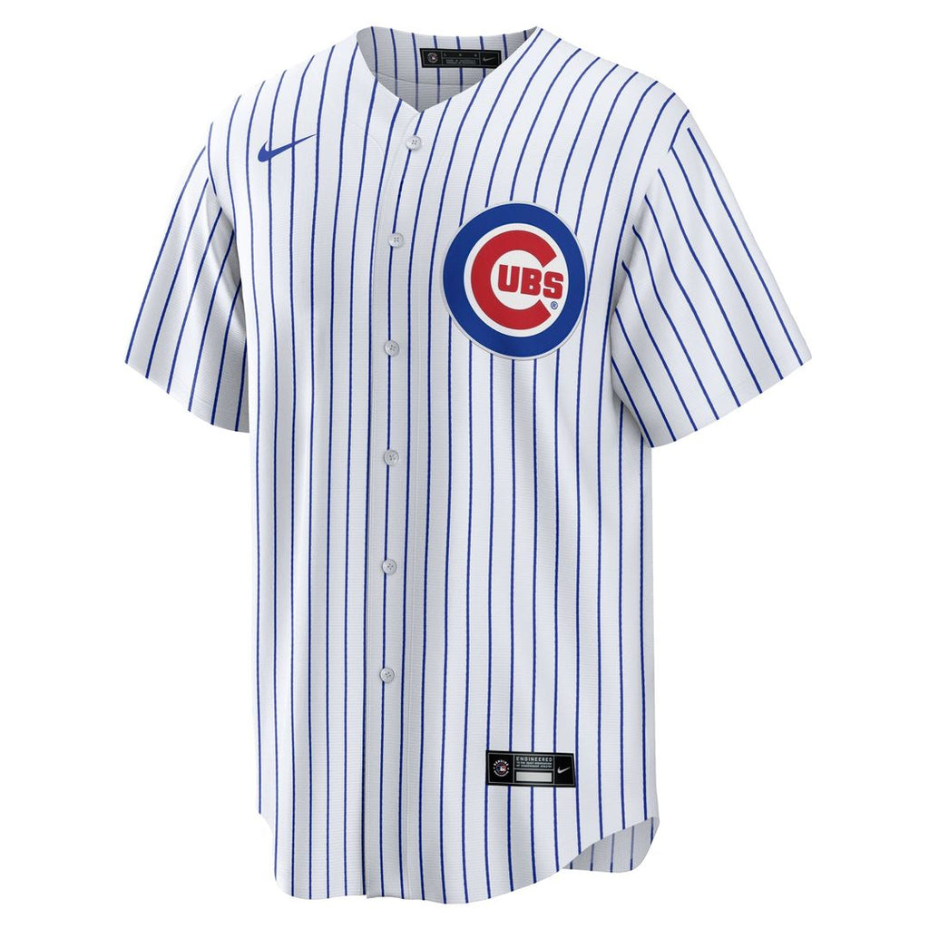 Men's Chicago Cubs Dansby Swanson White Replica MLB Baseball Jersey - view 2