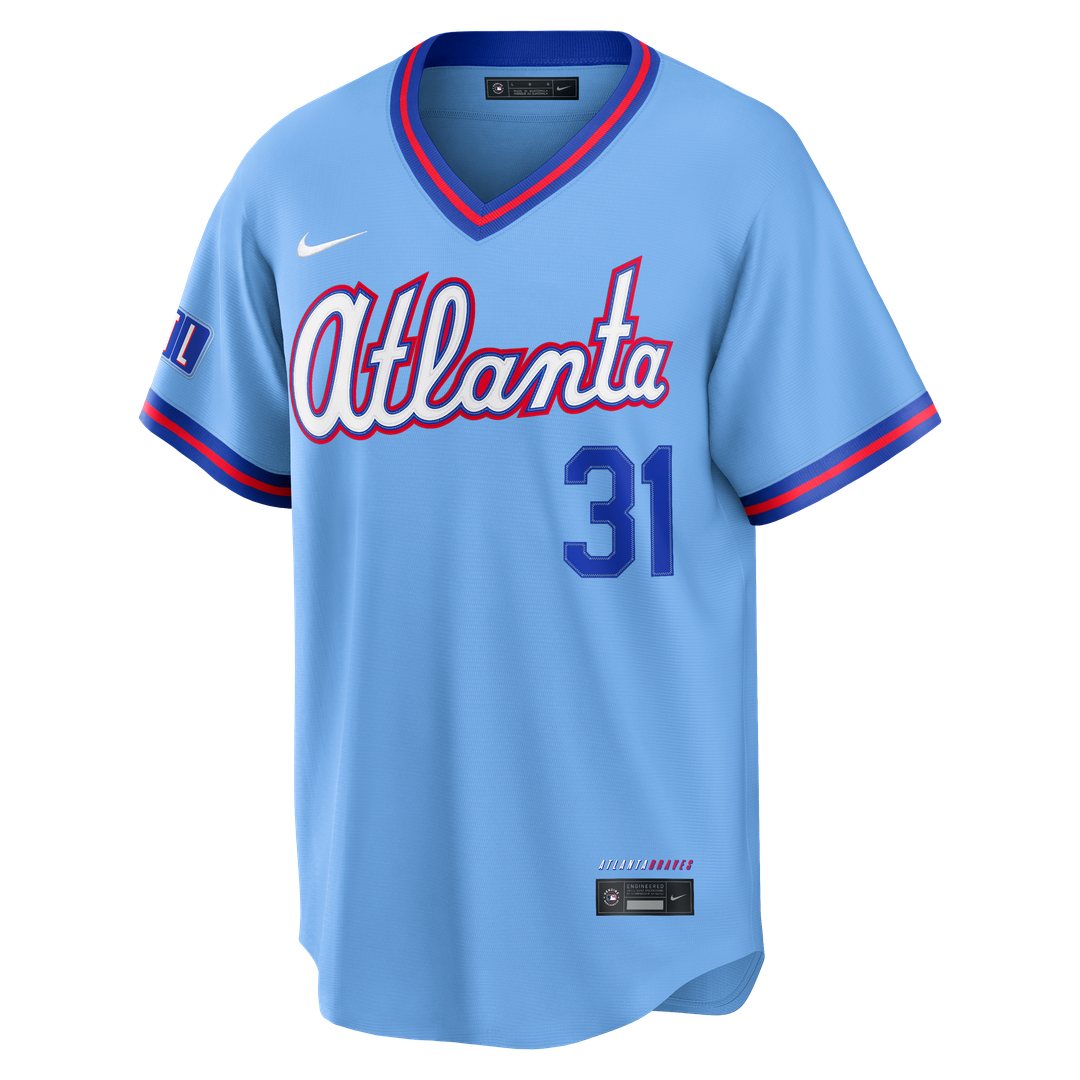 Men's Atlanta Braves Greg Maddux Powder Blue 2026 City Connect Stadium MLB Baseball Jersey - view 2
