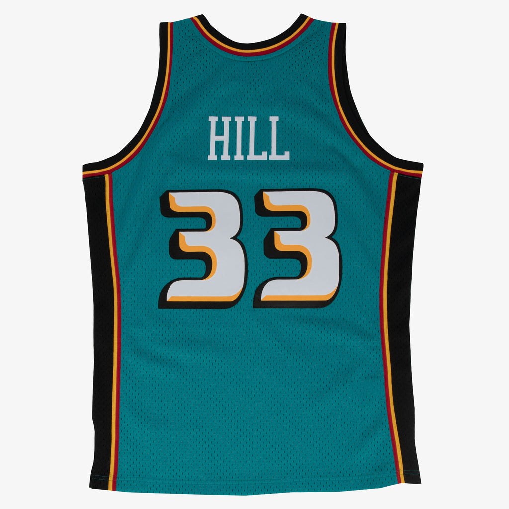 Men's Detroit Pistons Swingman NBA Basketball Jersey Road Grant Hill 1998-99 - view 3