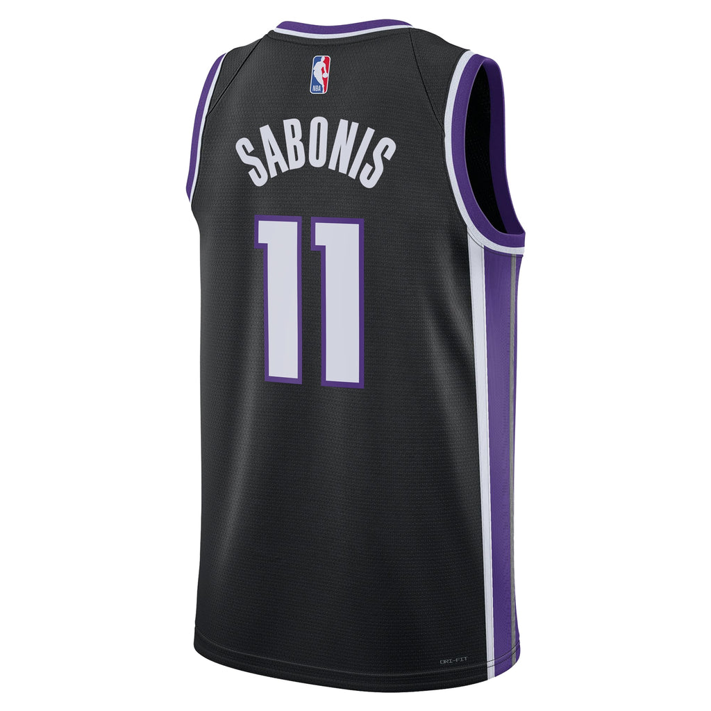 Unisex Domantas Sabonis Sacramento Kings Icon Edition Swingman NBA Basketball Jersey - Black - view 4