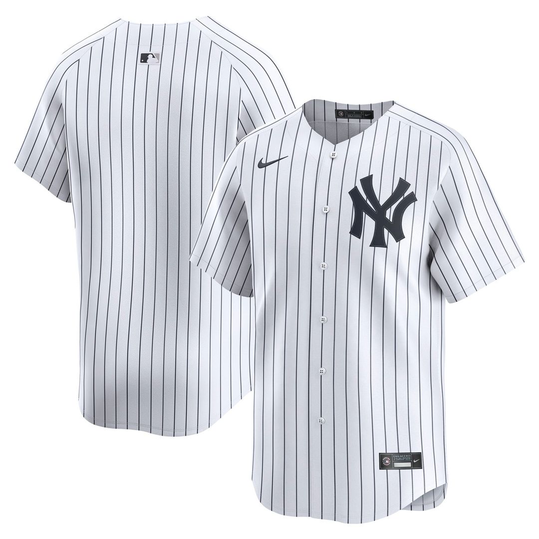 Men's New York Yankees White Home Limited MLB Baseball Jersey - view 4