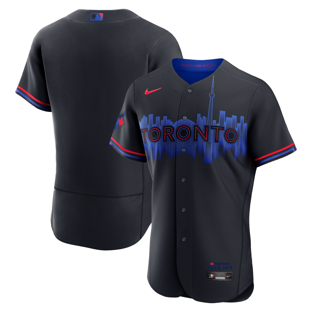 Men's Toronto Blue Jays Navy City Connect MLB Baseball Jersey - view 1