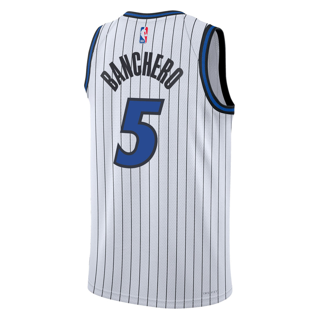 Unisex Paolo Banchero Orlando Magic Replica Association Edition Swingman NBA Basketball Jersey - White - view 4
