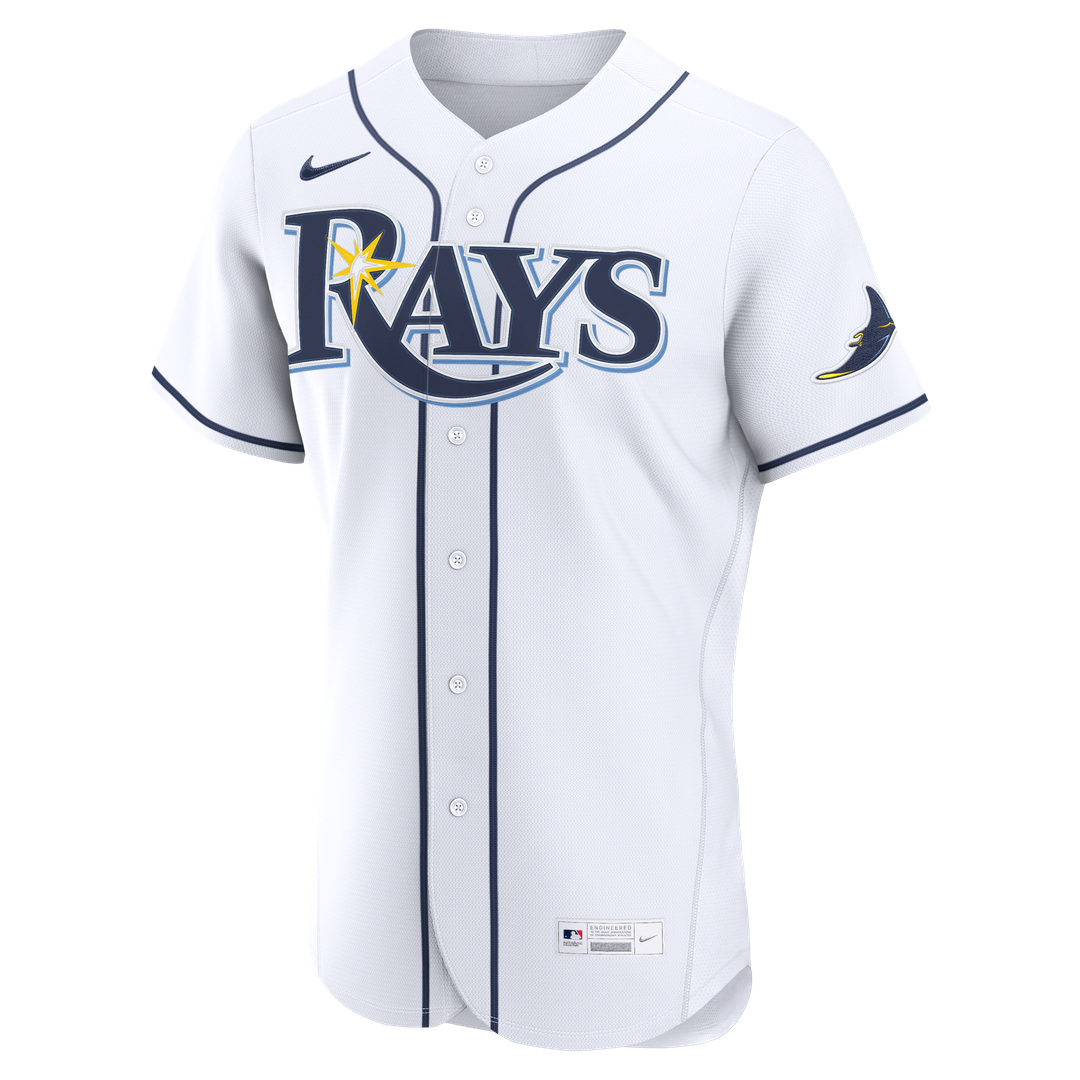 Men's Tampa Bay Rays White Home MLB Baseball Jersey - view 3