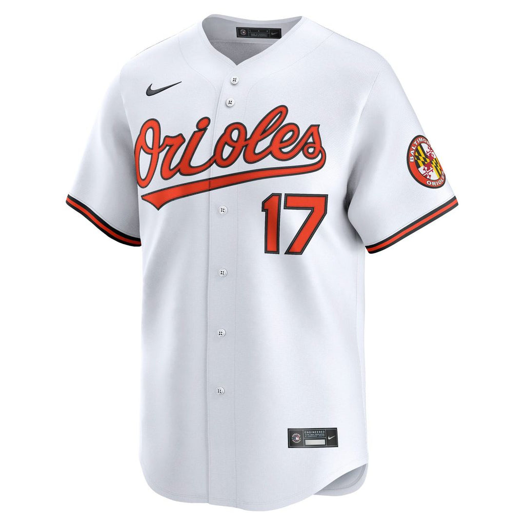 Men's Baltimore Orioles Colton Cowser White Home Limited MLB Baseball Jersey - view 2