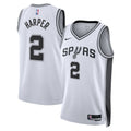 Unisex Dylan Harper San Antonio Spurs Association Edition Swingman Jersey NBA 2025 First Round Draft Pick - White - view 1