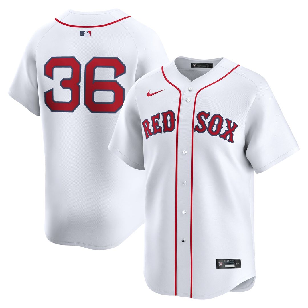 Men's Boston Red Sox Triston Casas White Home Limited MLB Baseball Jersey - view 1