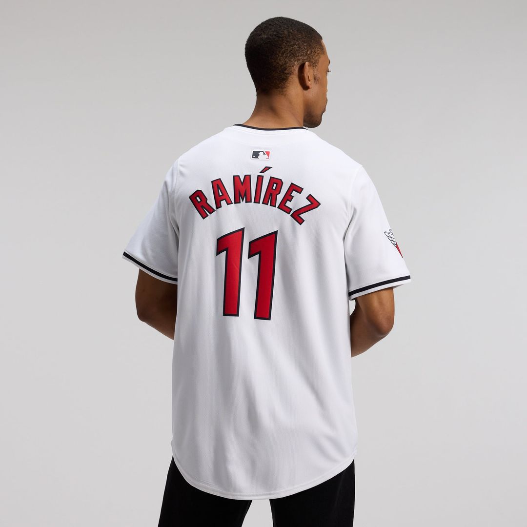 Men's Cleveland Guardians Jose Ramirez White Home Limited MLB Baseball Jersey - view 3