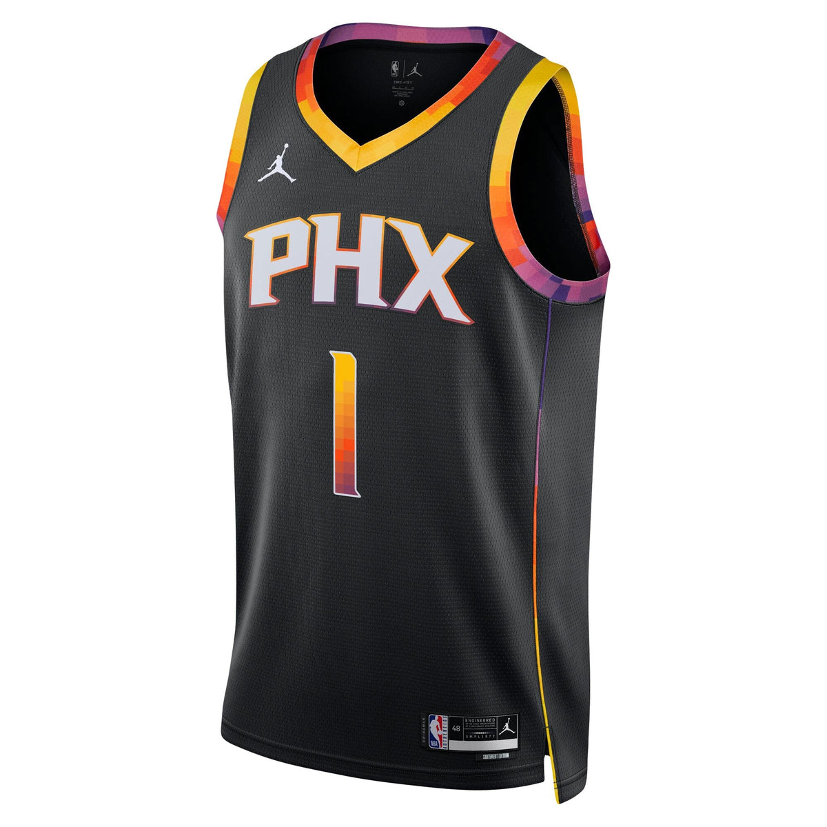 Unisex Phoenix Suns Statement Edition Swingman NBA Basketball Jersey - Devin Booker - view 3