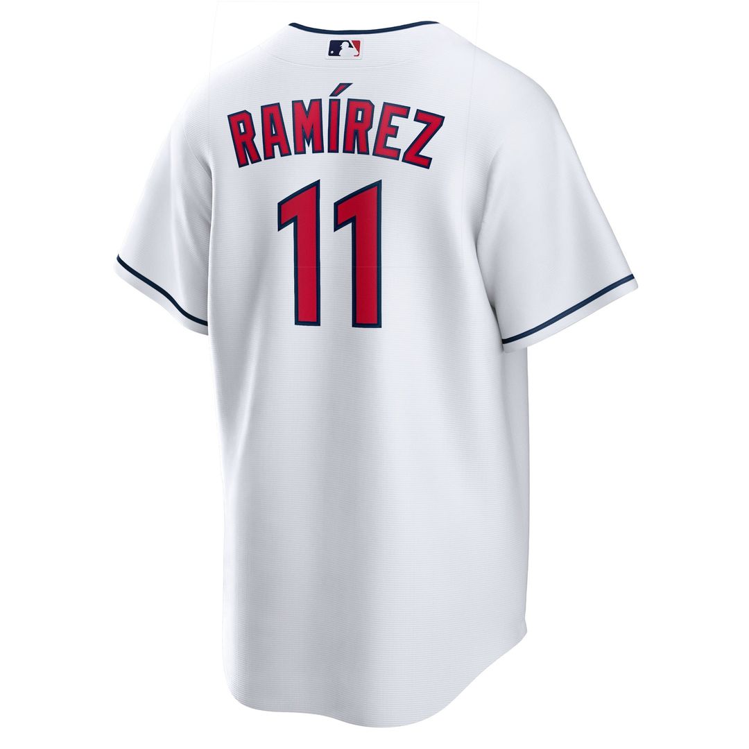 Men's Cleveland Guardians José Ramírez White Replica MLB Baseball Jersey - view 3